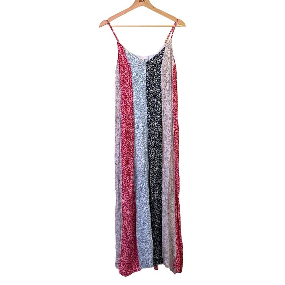 Skies Are Blue Mixed Print V-Neck Sleeveless Maxi Dress in SIZE MEDIUM - Picture 4 of 12